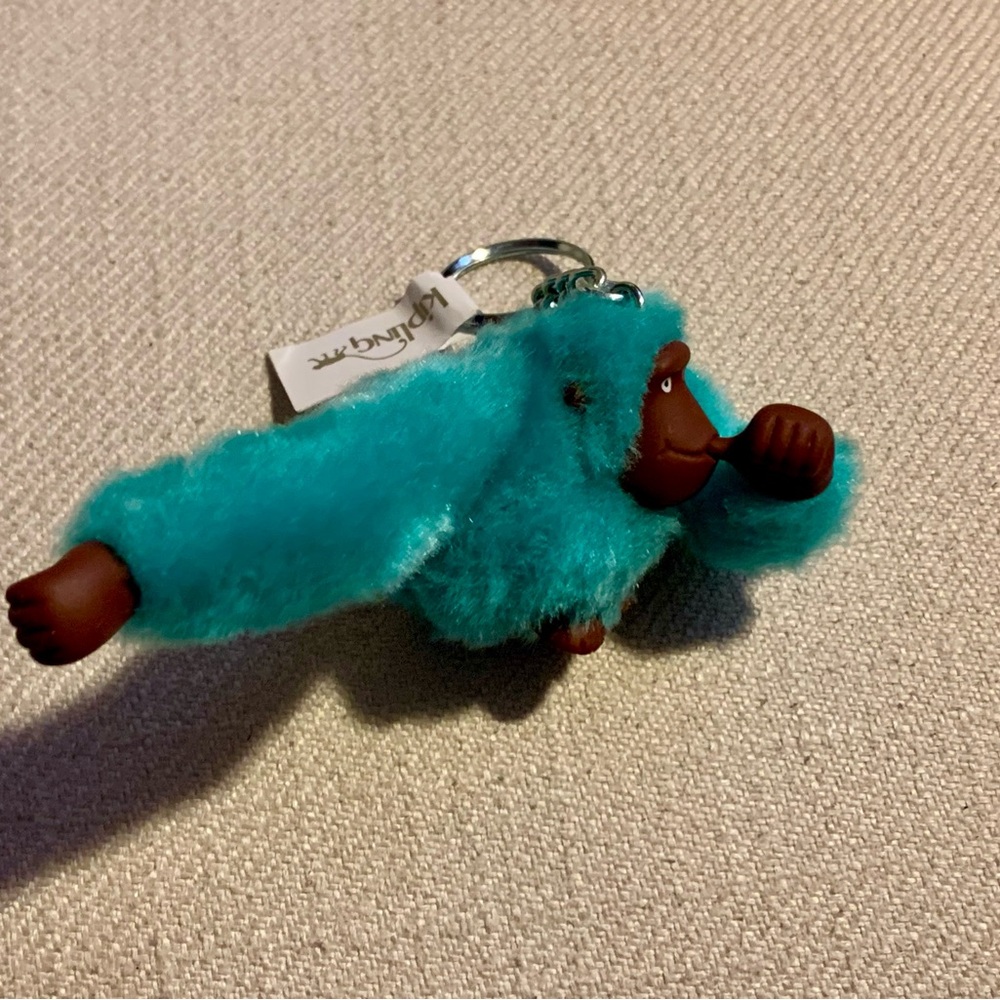 Kipling Turquoise Monkey Keychain - image 5